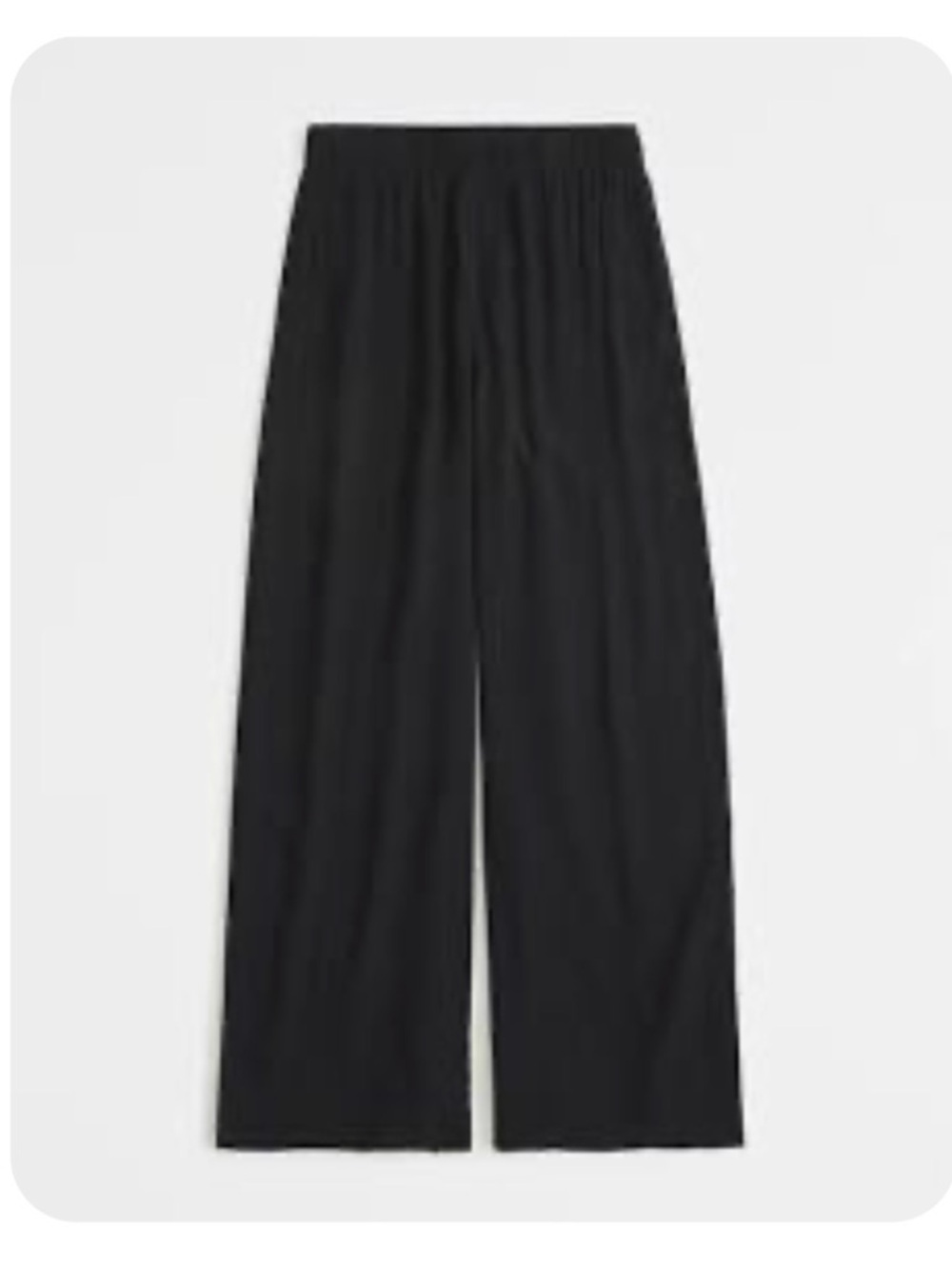 Crinkle Textured Pull-On Wide Leg Pant